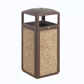 Outdoor Garbage Bin with Sands Panel