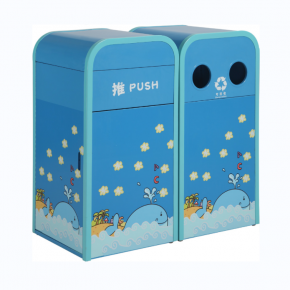 Disney Amusement Park cartoon trash can